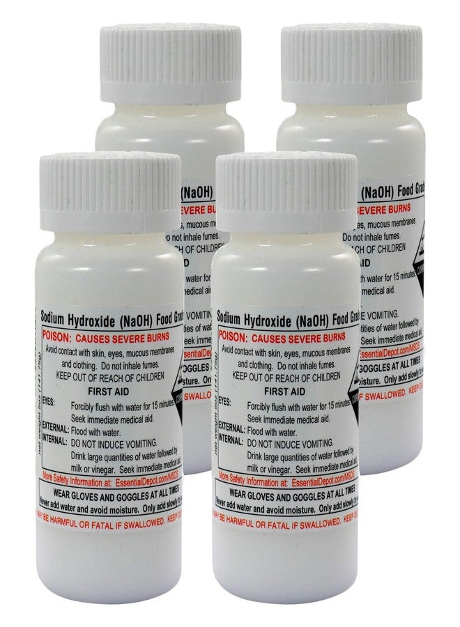 Essential Depot 1.25 lbs Food Grade Sodium Hydroxide Lye Evenly-Sized Micro Pels (Beads or Particles) - Lye Drain Cleaner - HDPE Container with Resealable Child Resistant Cap and Handle - Image 5